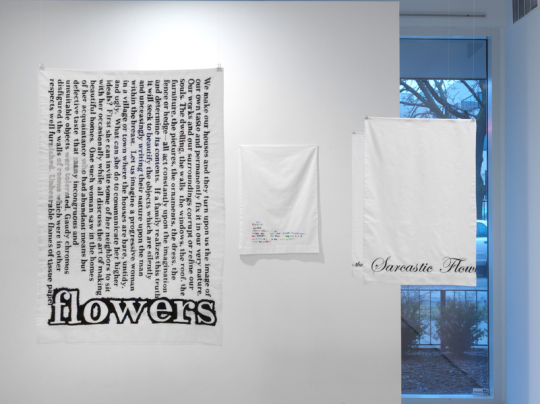 Installation view, at Monique Meloche Gallery, 2012