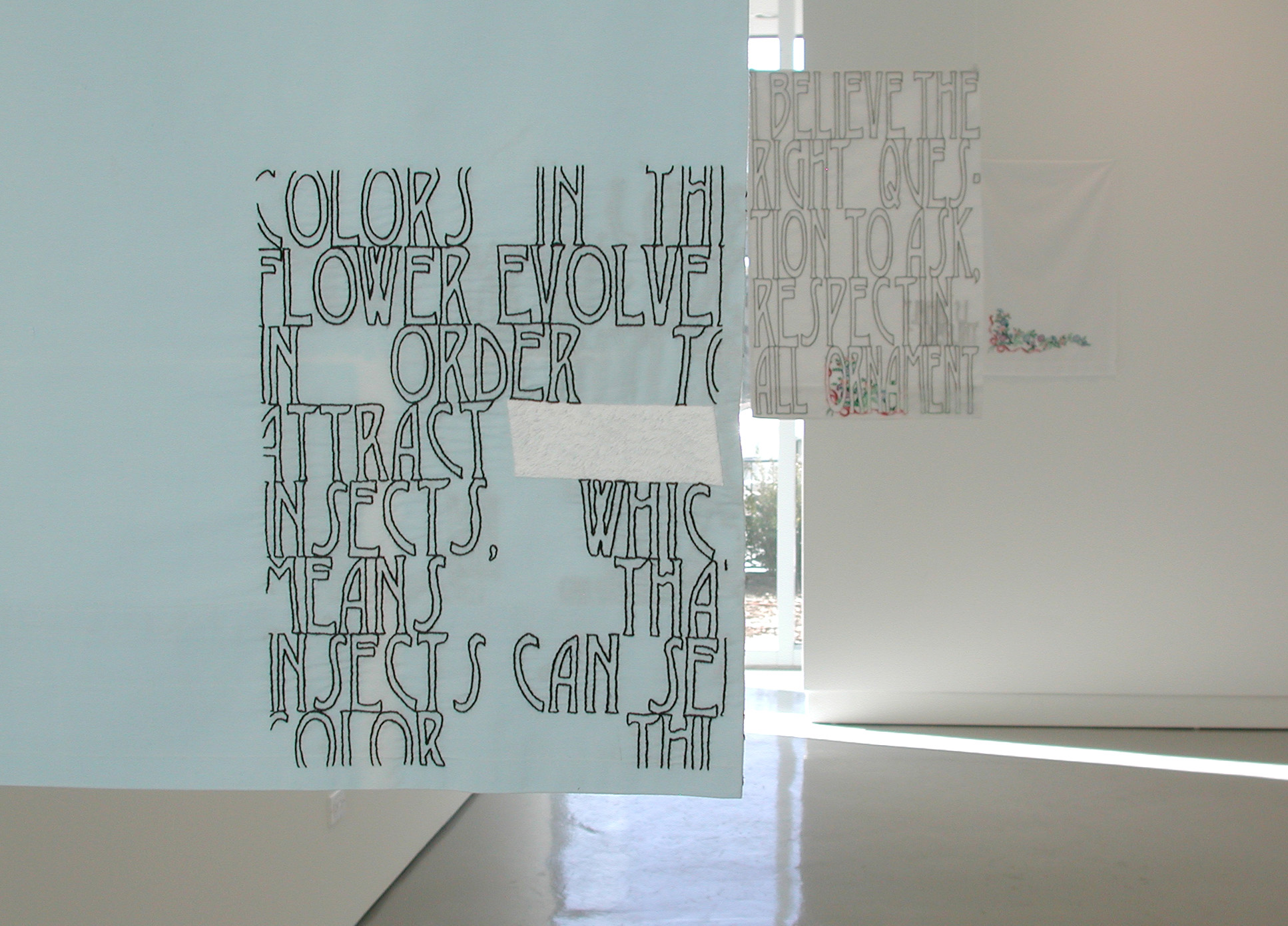 Installation view, at Monique Meloche Gallery, 2012