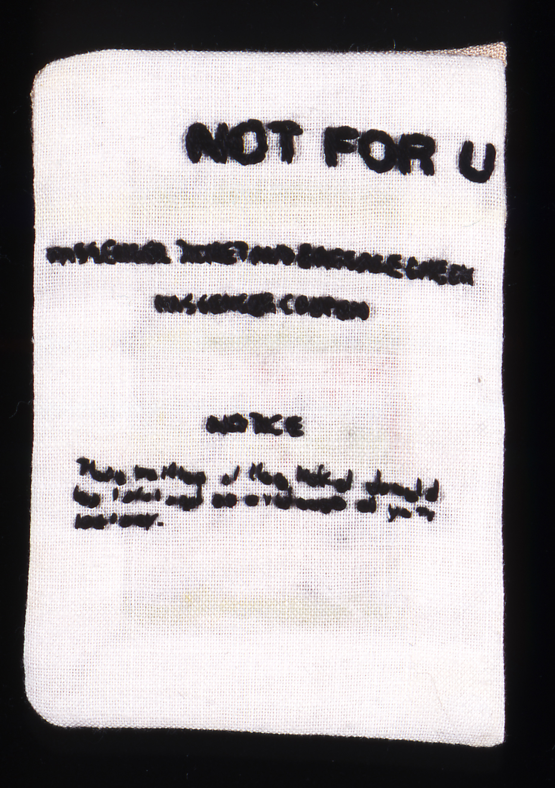 <i>Not for U, side 1,</i>  1999