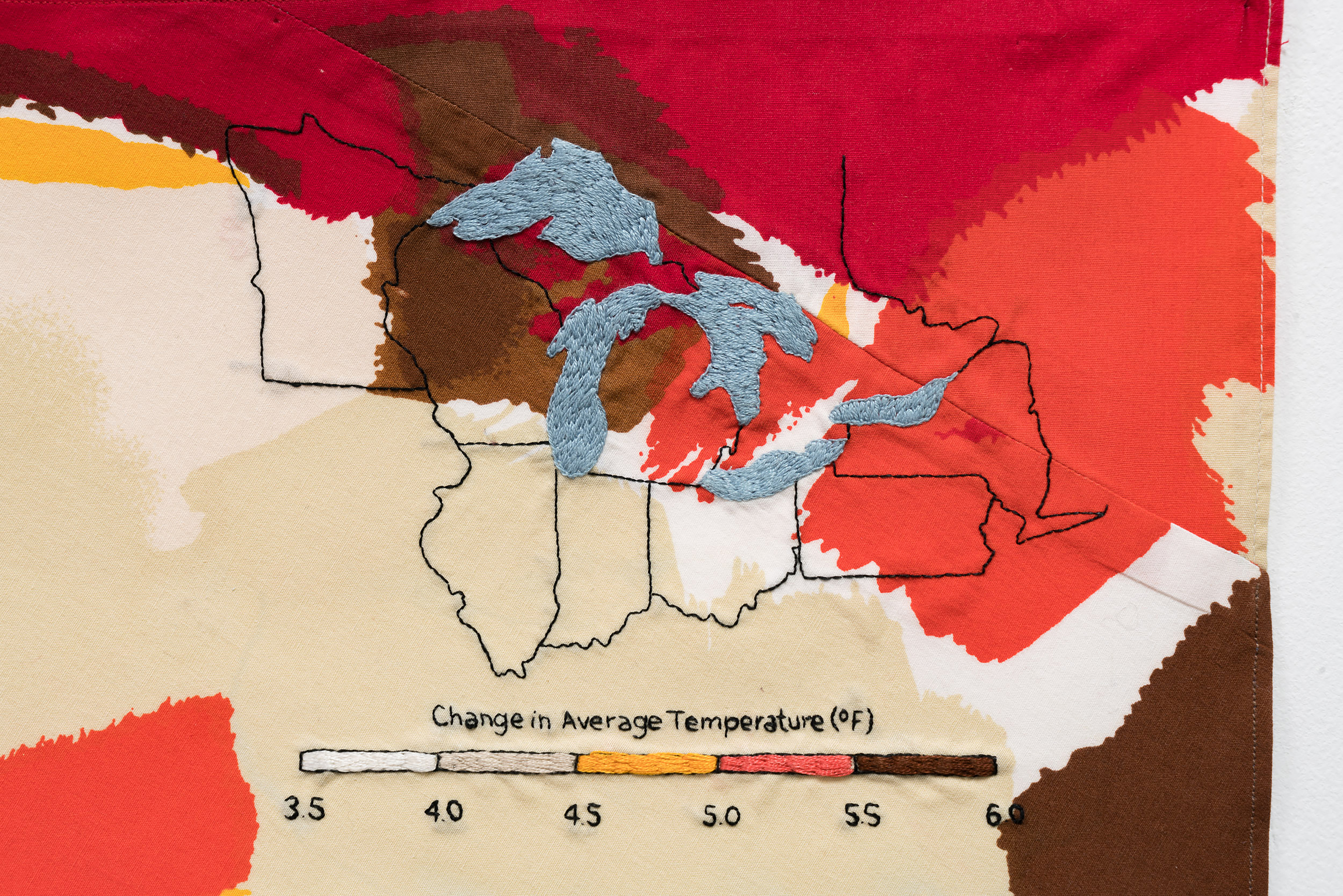 <i>Change in Average Temperature (°F)</i>, detail, 2019